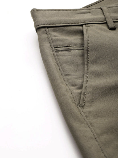 Men Grey Relaxed Fit Trousers