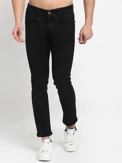 Men Black Slim Fit Denims