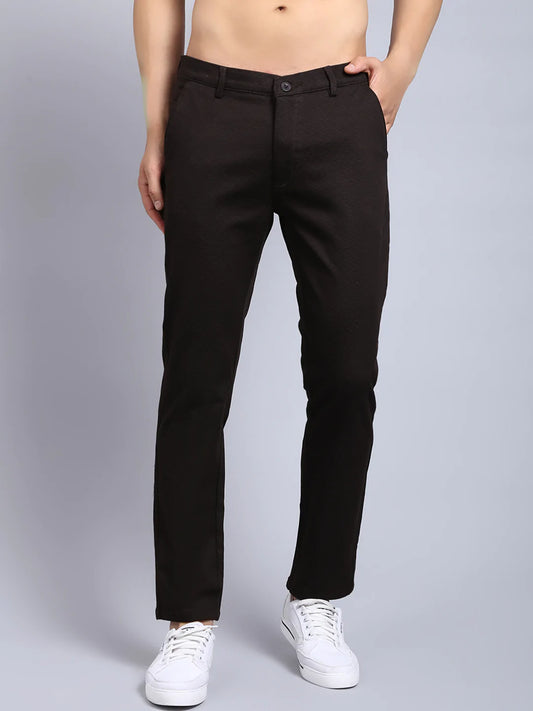 Men Brown Slim Fit Chinos Trousers