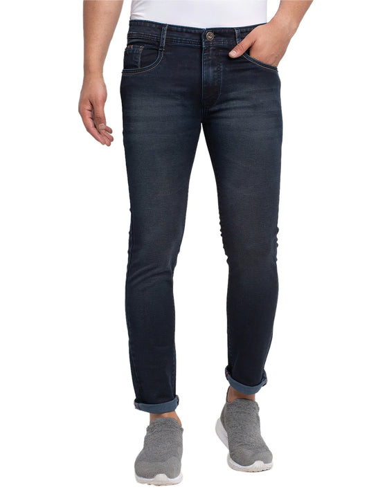 Men Blue Slim Fit Mid-Rise Clean Look Jeans