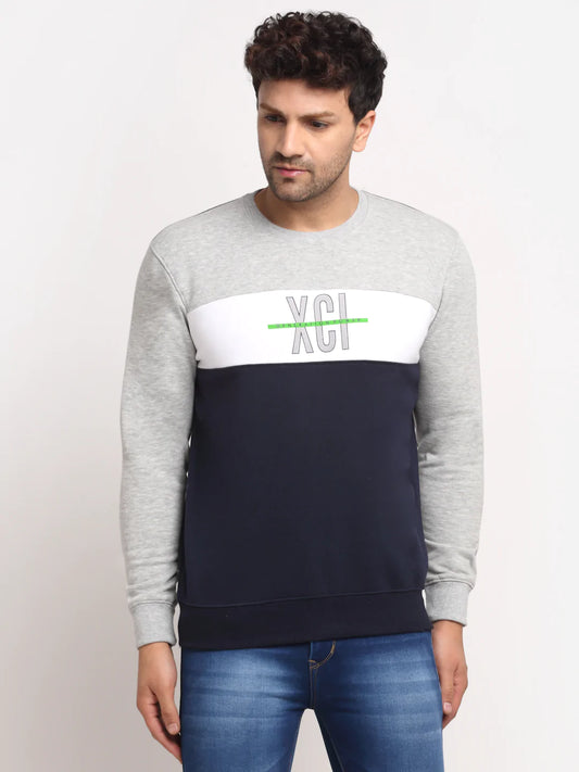 Men Multi Round Neck Sweatshirts