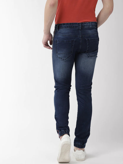 Men Blue Slim Fit Jogger Denims