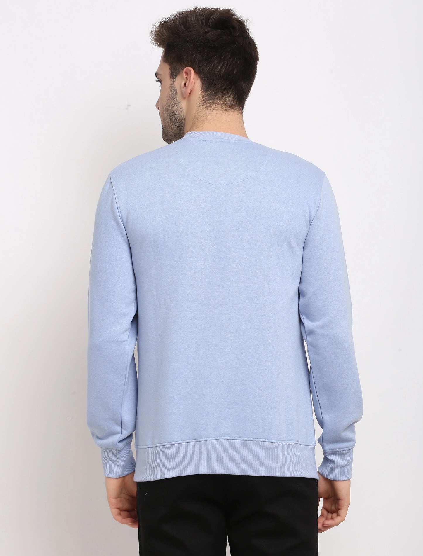 Men Blue Printed Sweatshirt