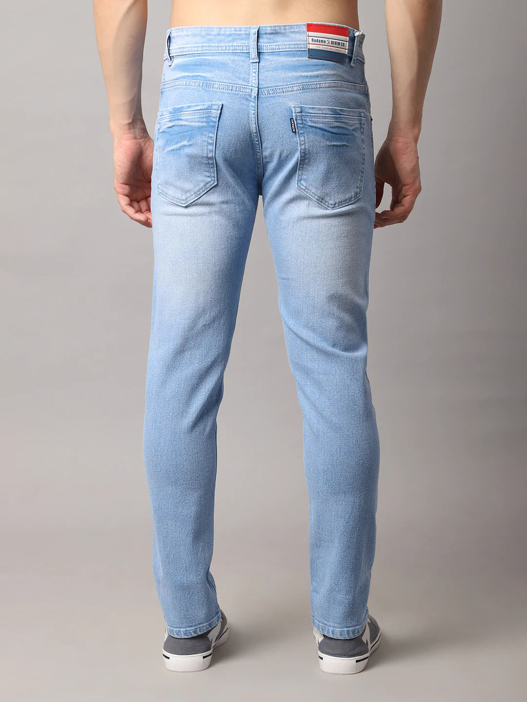 Men Blue Slim Fit Light Fade Stretchable Jeans