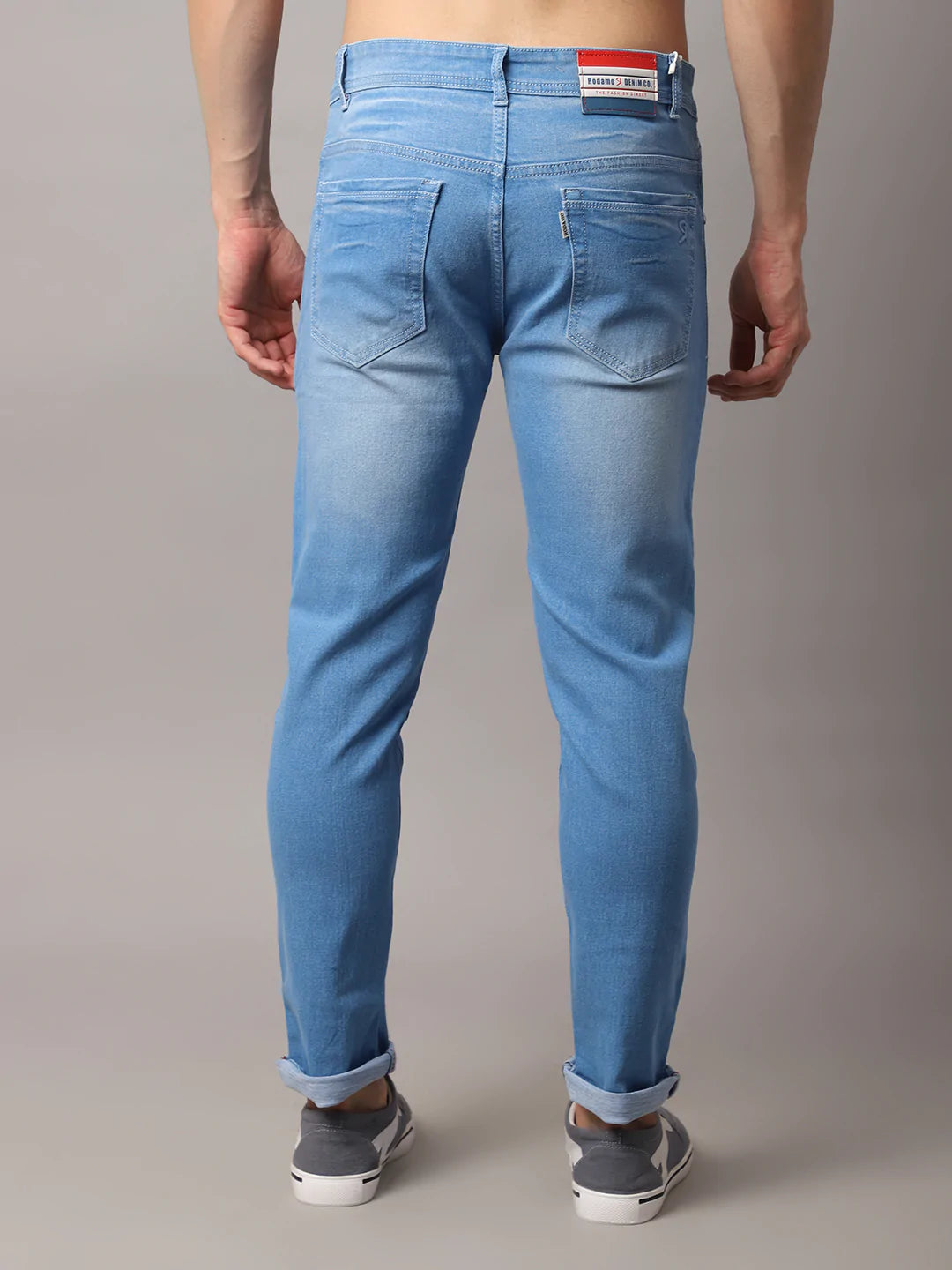 Men Blue Slim Fit Light Fade Stretchable Jeans