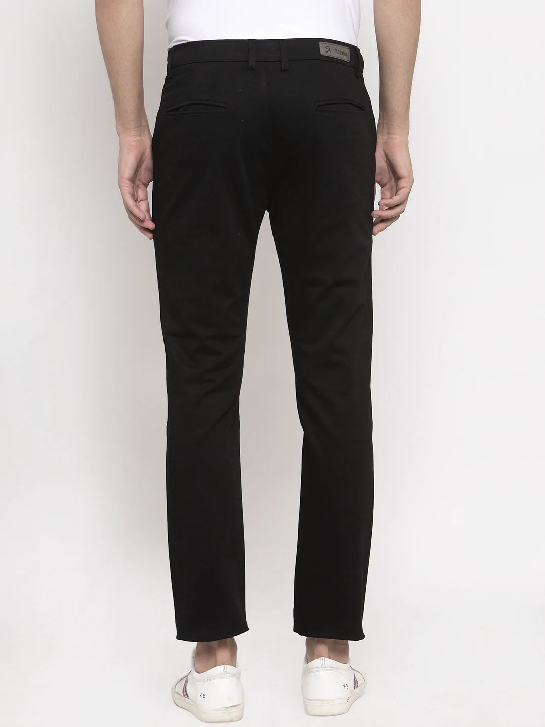 Men Black Slim Fit Trousers