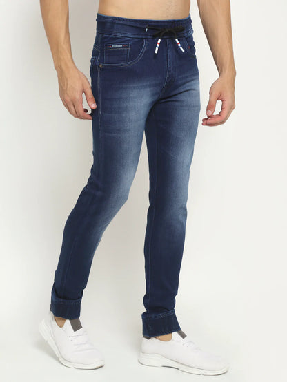 Men Blue Slim Fit Heavy Fade Stretchable Jeans