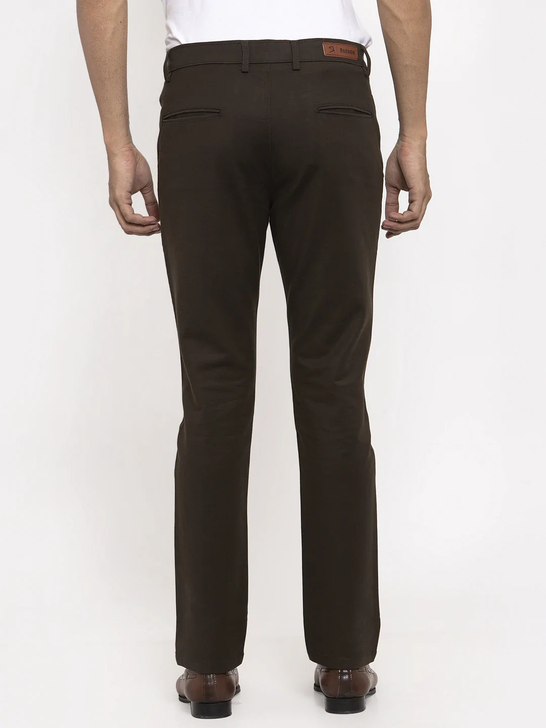 Men Brown Slim Fit Chinos Trousers