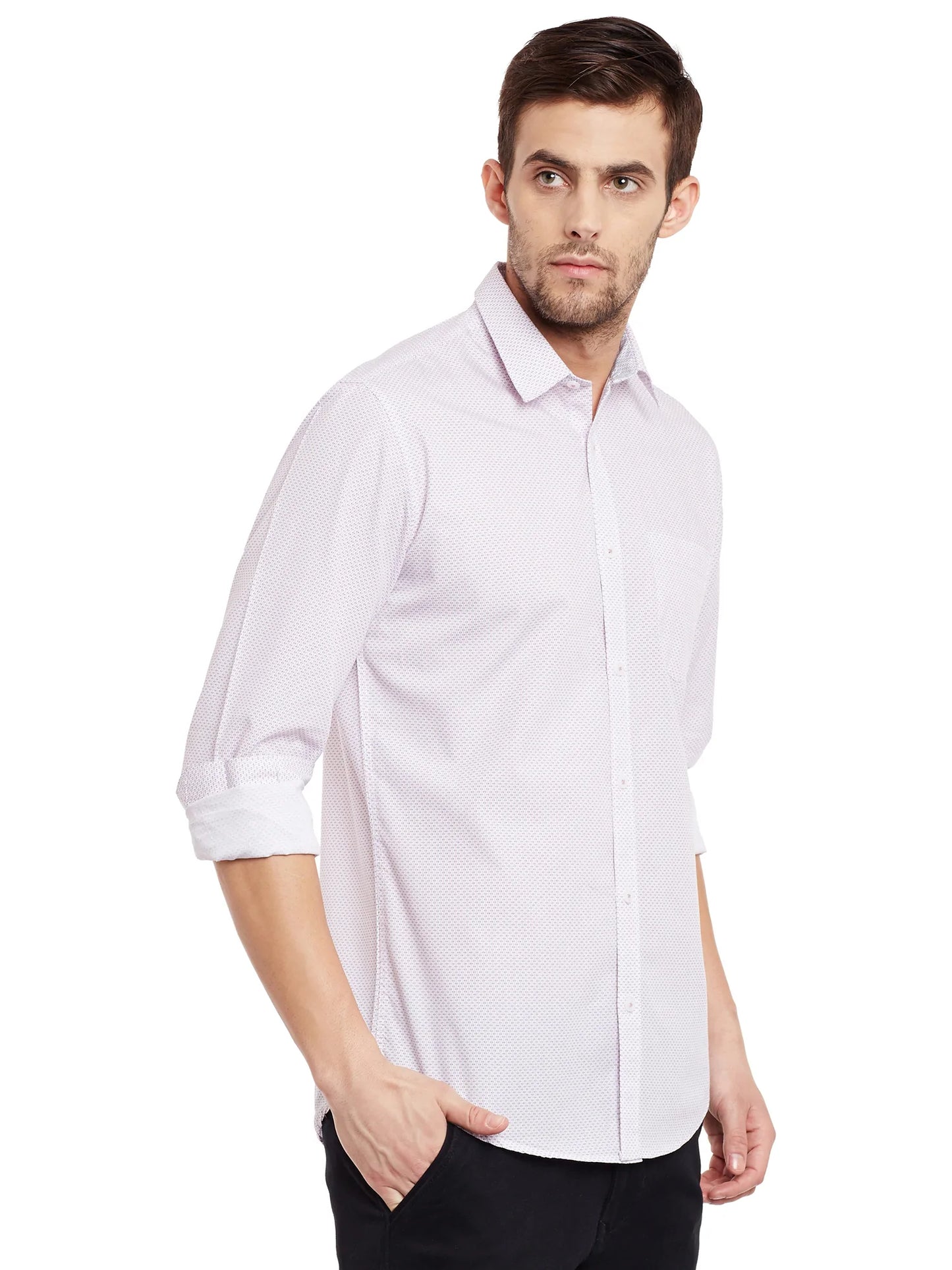 Men Pink Slim Fit Shirts