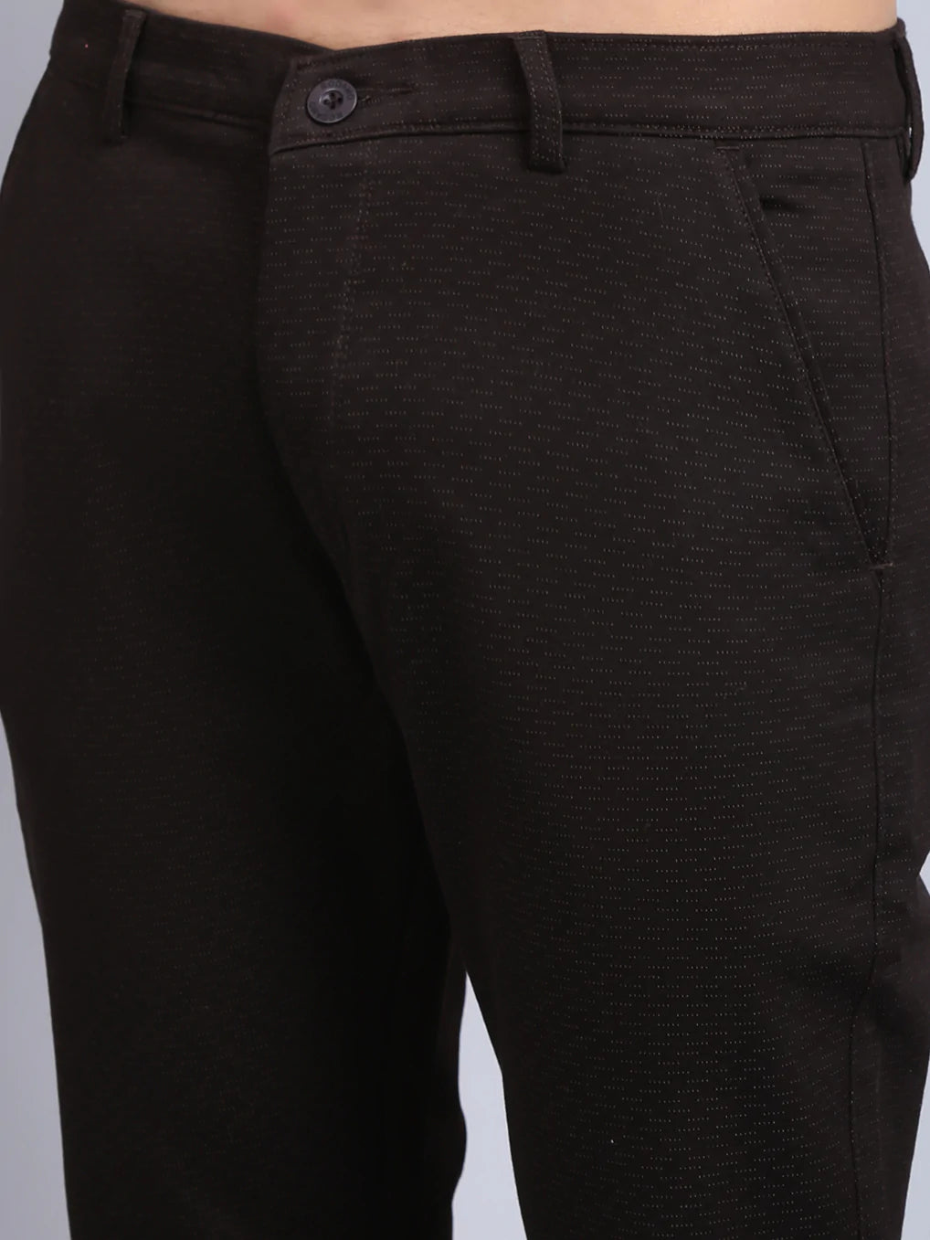 Men Brown Slim Fit Chinos Trousers