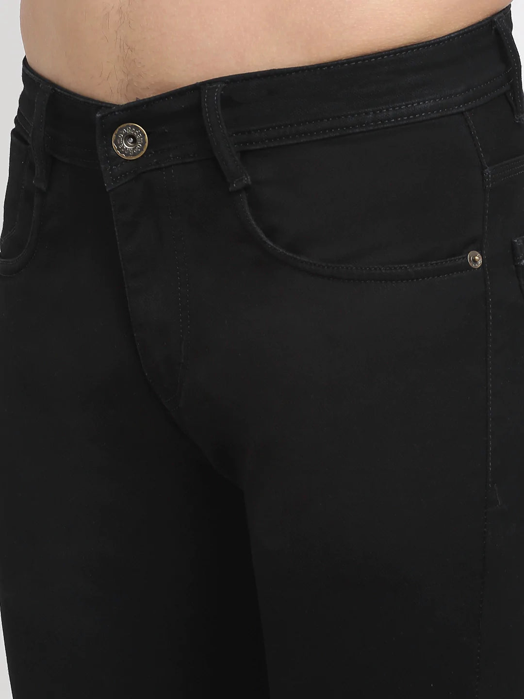 Men Black Slim Fit Denims