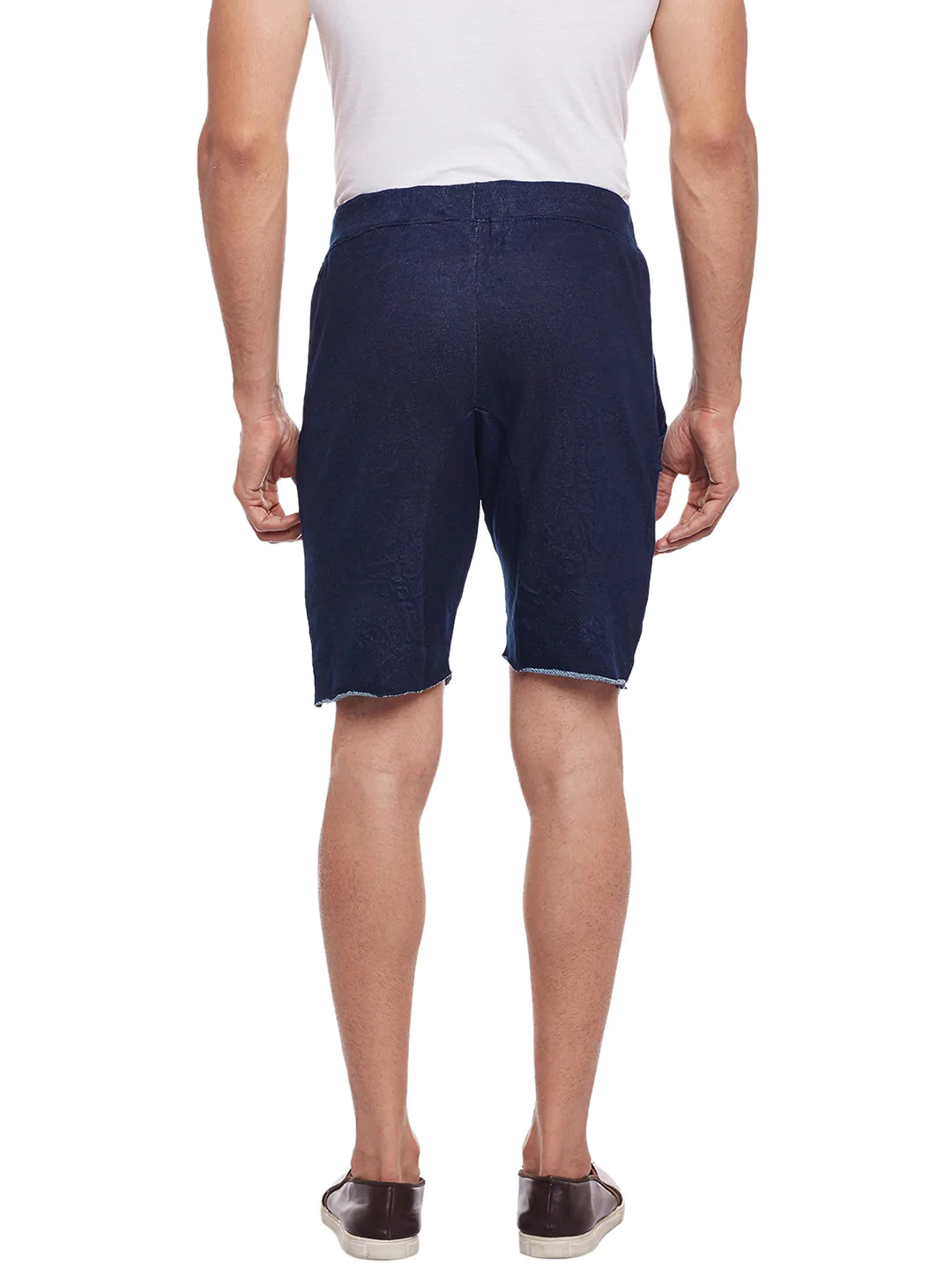 Men Blue Slim Fit Shorts