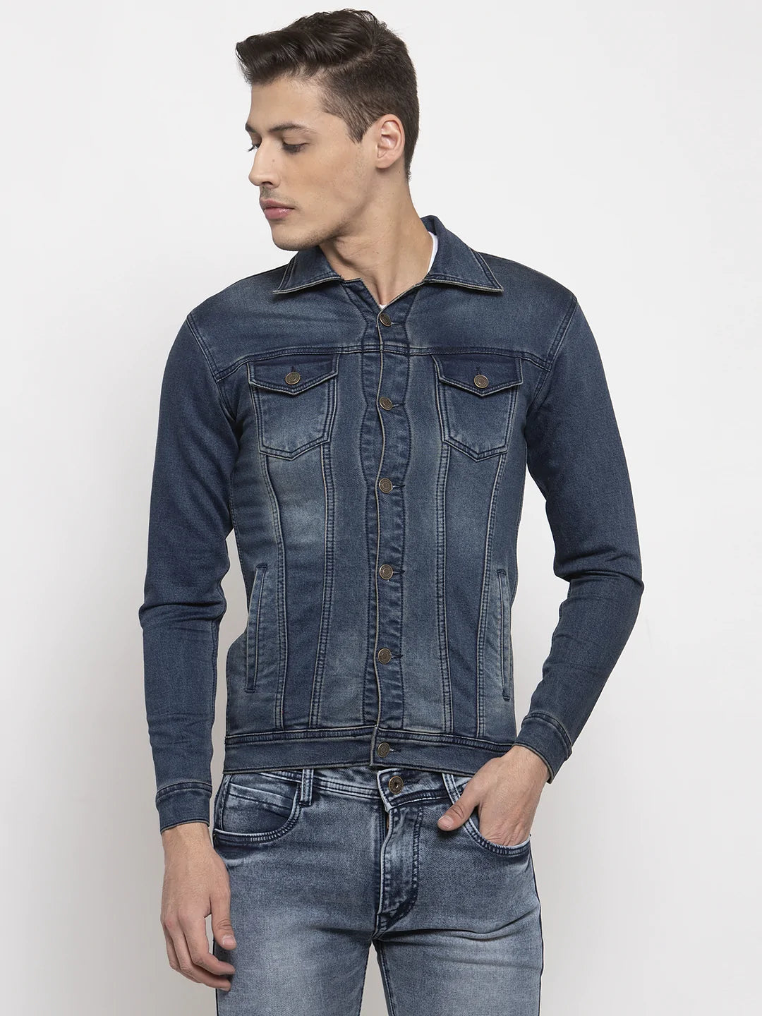 Men Blue Denim Jackets