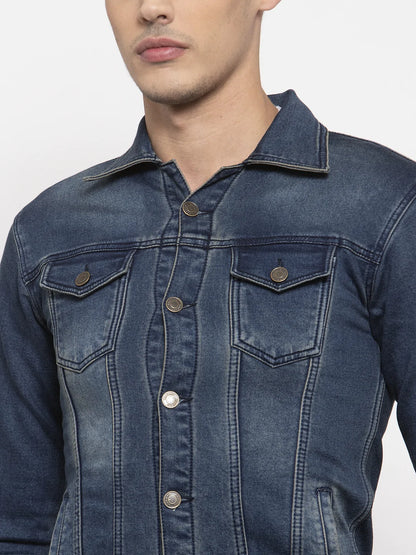 Men Blue Denim Jackets